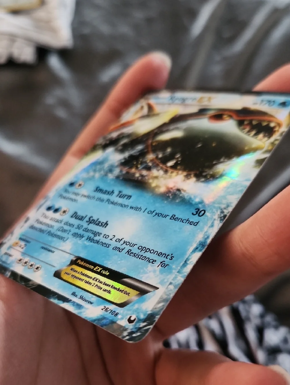 Kyogre EX Pokémon Card - Blue Holo